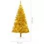 Albero di Natale Artificiale con Supporto Oro 120 cm PET