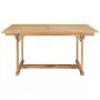 Set da Pranzo per Esterni 7 pz 150-200x100x75 cm Teak Massello