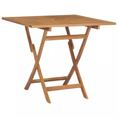 Tavolo da Giardino Pieghevole 85x85x76cm Legno Massello di Teak