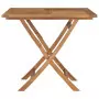 Tavolo da Giardino Pieghevole 85x85x76cm Legno Massello di Teak