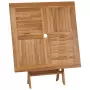 Tavolo da Giardino Pieghevole 85x85x76cm Legno Massello di Teak