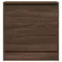 Scarpiera Rovere Marrone 60x34x63,5 cm in Legno Multistrato