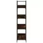 Libreria 4 Ripiani Rovere Fumo 100x33x145,5cm Legno Multistrato