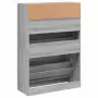 Scarpiera 2 Cassetti Ribaltabili Grigio Sonoma 80x34x116 cm