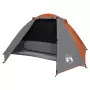 Tenda Campeggio 2Persone Grigia e Arancione 224x248x118 Taffetà