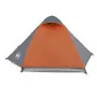 Tenda Campeggio 2Persone Grigia e Arancione 224x248x118 Taffetà