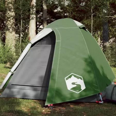 Tenda da Campeggio 2 Persone Verde 254x135x112 cm Taffetà 185T