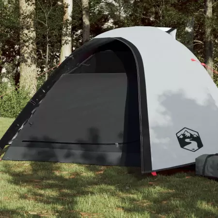 Tenda da Campeggio 4 Persone Bianca 267x272x145 cm Taffetà 185T