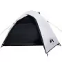 Tenda da Campeggio 4 Persone Bianca 267x272x145 cm Taffetà 185T