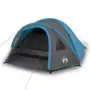 Tenda da Campeggio 4 Persone Blu 300x250x132 cm Taffetà 185T