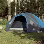 Tenda da Campeggio 4 Persone Blu 300x250x132 cm Taffetà 185T