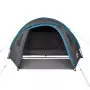 Tenda da Campeggio 4 Persone Blu 300x250x132 cm Taffetà 185T