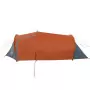 Tenda Campeggio 3Persone Grigia e Arancione 370x185x116 Taffetà