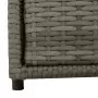 Armadietto Portaoggetti Giardino Grigio 55x59x69cm Polyrattan