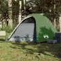 Tenda da Campeggio 4 Persone Verde 267x272x145 cm Taffetà 185T