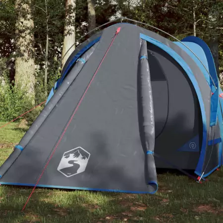 Tenda da Campeggio 2 Persone Blu 320x140x120 cm Taffetà 185T