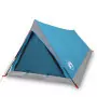 Tenda da Campeggio 2 Persone Blu 200x120x88/62 cm Taffetà 185T