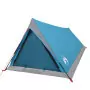 Tenda da Campeggio 2 Persone Blu 200x120x88/62 cm Taffetà 185T