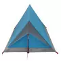 Tenda da Campeggio 2 Persone Blu 200x120x88/62 cm Taffetà 185T