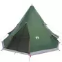 Tenda da Campeggio 4 Persone Verde 367x367x259 cm Taffetà 185T