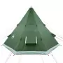 Tenda da Campeggio 4 Persone Verde 367x367x259 cm Taffetà 185T