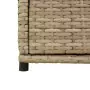 Armadietto Portaoggetti Giardino Beige 105x55x113cm Polyrattan