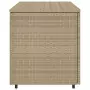 Armadietto Portaoggetti Giardino Beige 110x55x60,5cm Polyrattan