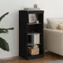 Credenza con Luci LED Nera 41x37x100 cm