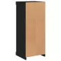 Credenza con Luci LED Nera 41x37x100 cm