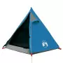 Tenda da Campeggio 2 Persone Blu 267x154x117 cm Taffetà 185T