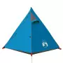 Tenda da Campeggio 2 Persone Blu 267x154x117 cm Taffetà 185T