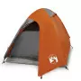 Tenda Campeggio 2Persone Grigia e Arancione 254x135x112 Taffetà