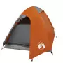 Tenda Campeggio 2Persone Grigia e Arancione 254x135x112 Taffetà