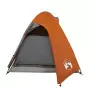 Tenda Campeggio 2Persone Grigia e Arancione 254x135x112 Taffetà