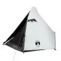 Tenda da Campeggio 2 Persone Bianca 267x154x117 cm Taffetà 185T