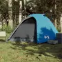 Tenda da Campeggio 4 Persone Blu 267x272x145 cm Taffetà 185T