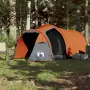 Tenda Campeggio 4Persone Grigia e Arancione 360x135x105 Taffetà