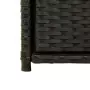 Armadietto Portaoggetti da Giardino Nero 55x55x111cm Polyrattan