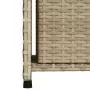 Armadietto Portaoggetti Giardino Beige 50x55x115cm Polyrattan