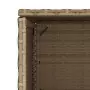 Armadietto Portaoggetti Giardino Beige 50x55x115cm Polyrattan