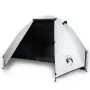 Tenda da Campeggio 2 Persone Bianca 224x248x118 cm Taffetà 185T