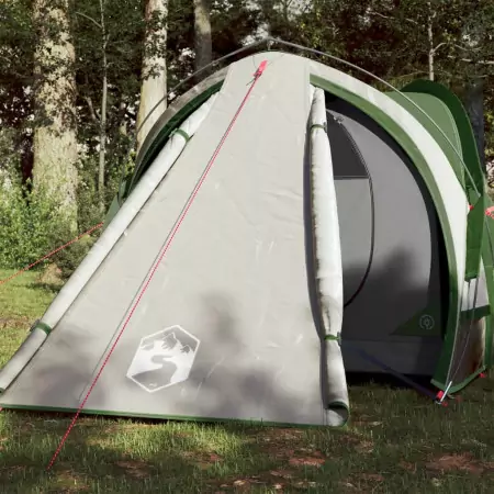 Tenda da Campeggio 2 Persone Verde 320x140x120 cm Taffetà 185T