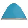 Tenda da Campeggio 2 Persone Blu 264x210x125 cm Taffetà 185T