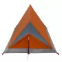 Tenda Campeggio 2Persone Grigia Arancione 200x120x88/62 Taffetà