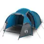 Tenda da Campeggio 4 Persone Blu 360x135x105 cm Taffetà 185T