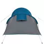 Tenda da Campeggio 4 Persone Blu 360x135x105 cm Taffetà 185T