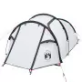 Tenda da Campeggio 3 Persone Bianca 370x185x116 cm Taffetà 190T