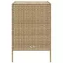 Armadietto Portaoggetti da Giardino Beige 55x59x80cm Polyrattan