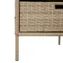 Armadietto Portaoggetti da Giardino Beige 55x59x80cm Polyrattan