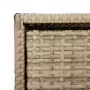 Armadietto Portaoggetti da Giardino Beige 55x59x80cm Polyrattan